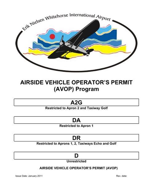 bapyul|Airside vehicle operator's permit (AVOP) .